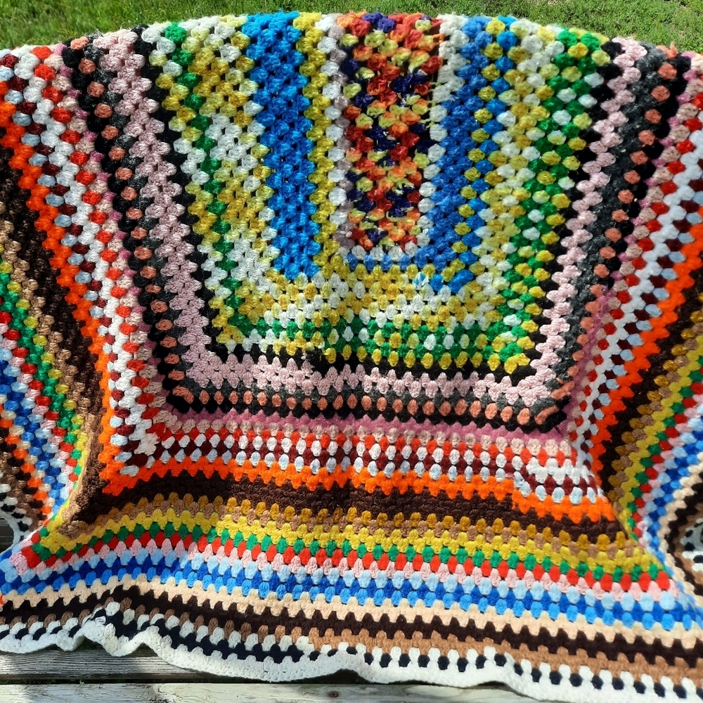 Colorful Crochet Blanket - Picture 3 of 7